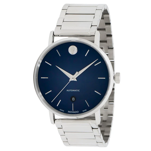 Movado 0607302 Orologio Automatico Museo Museo Quadrante Blu