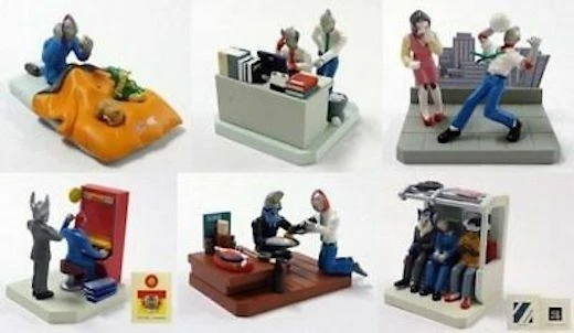 Popy Salaryman Heroes 2 Ultraman Figure Set of 6 Japan Version