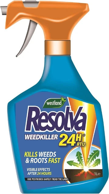 Resolva Xpress 24H Ready To Use Weedkiller 1L Beds Borders Gravel Spray Bottle