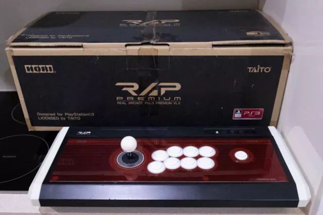 HORI Premium Real Arcade Pro VLX - PS3 VERSION ~ RARELY USED + BONUS JP GUIDES