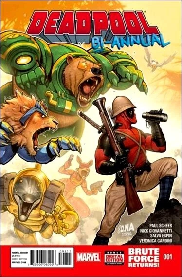 Deadpool Bi-Annual #1 November 2014 Brute Force Returns! Marvel Nm Comic Book 2