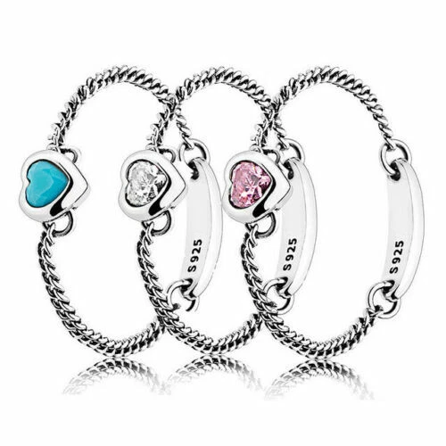 Spirited heart chain ring deals pandora