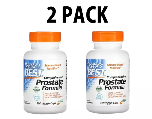 Doctor's Best, 2 PACK, Comprehensive Prostate Formula, 120 Veggie Caps each x 2