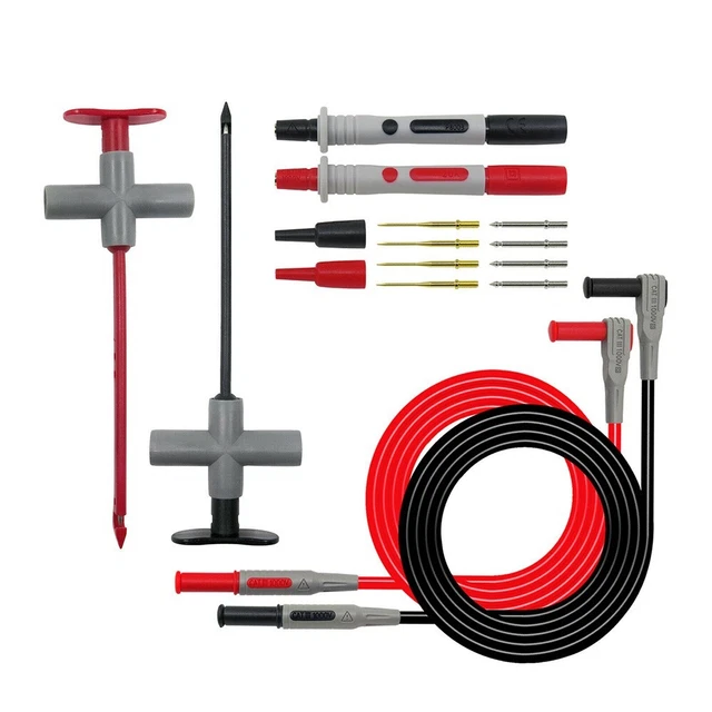 Multimeter Test Lead Kit Replaceable Test Line Digital 1000V 20A 16IN1