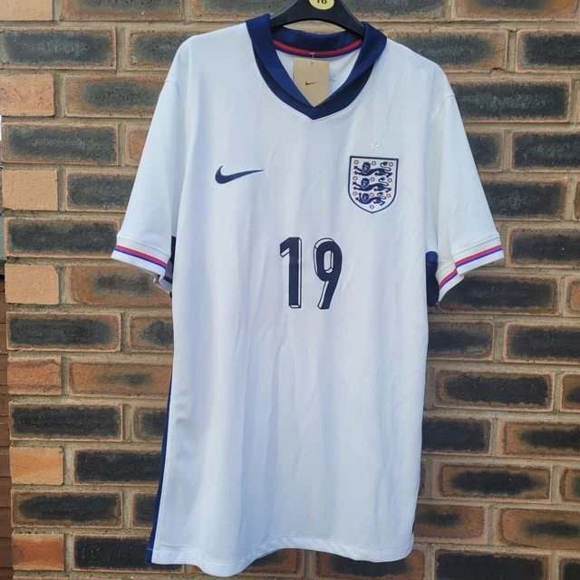 NEW ENGLAND FOOTBALL Shirt Home Kit Shirt 2024 Euro Mens Slim Fit Bnwt + Reciept £85.00