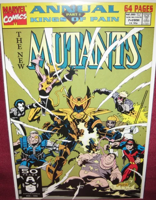 New Mutants Annual #7 Marvel Comic 64 Pages 1991 Nm