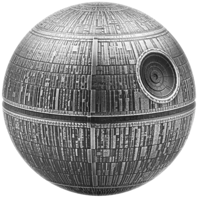 100 Gramm Niue Silbermünze Star Wars - Todesstern 2024 Antique Finish