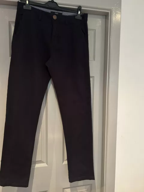 Boys chino style trousers from Next smart age 15 Navy Blue 2