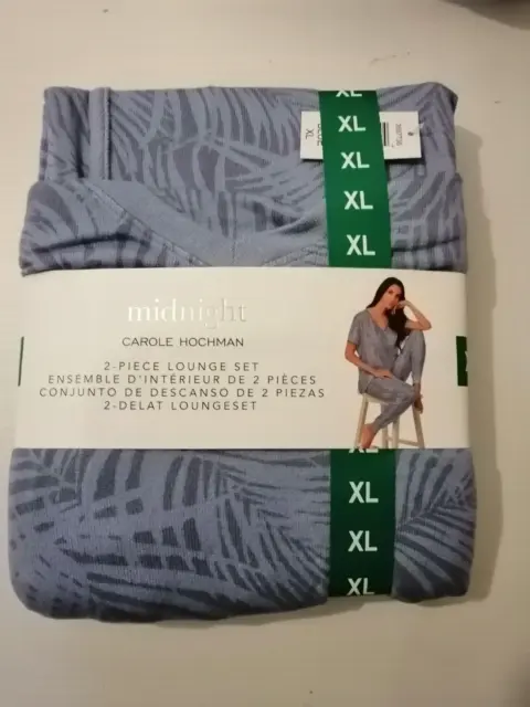 CAROLE HOCHMAN MIDNIGHT 2 piece pyjama set - Size XL £12.00 - PicClick UK