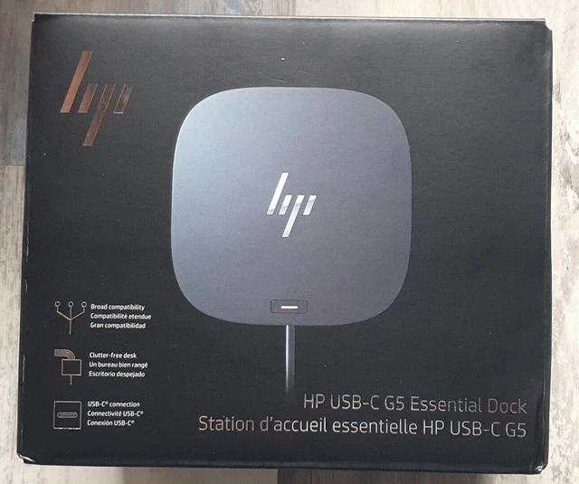 HP USB-C G5 Essential Dock, Station d'accueil essentielle (72C71AA#ABB ...