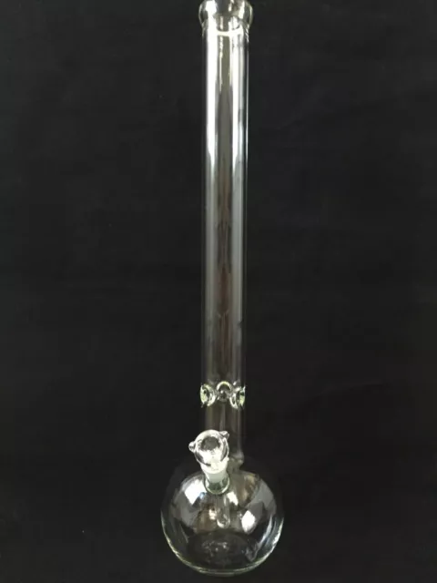 50mm is the tube diameter 5mm Thick Glass Water Pipe Bong Bubble 24”Inch
