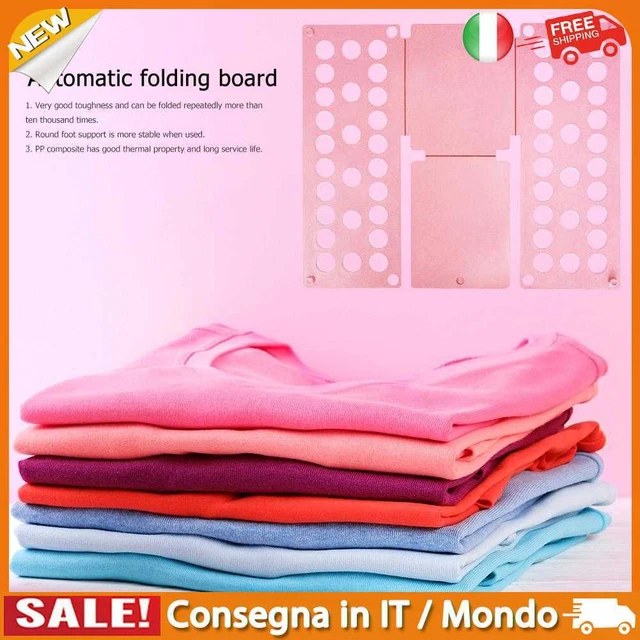 IT Laundry Folding Board Kids Adjustable Clothes Holder Organzier (Pink)