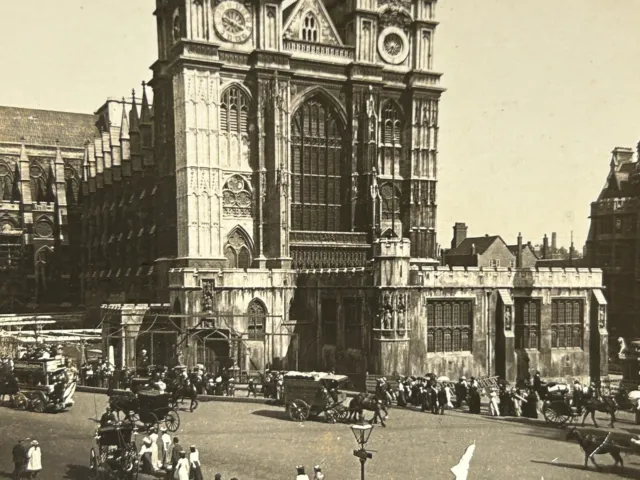 UK Großbritannien London Abtei Von Westminster 1902 Foto Stereo Vintage PL82L8n