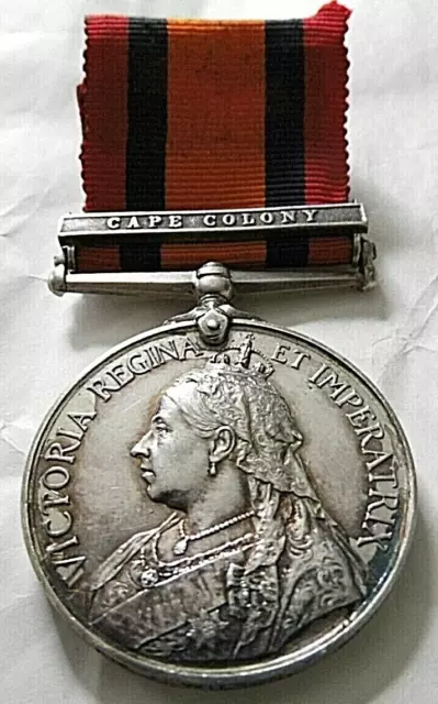 1 Clasp (Entitled 3) Qsa Queens South Africa Medal Pte Wilson Middlesex Regt.