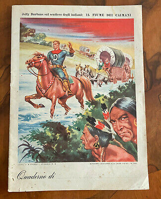 1954 Jolly DURBANS sul sentiero degli Indiani Quaderno Pubblicitario Ed CISA 