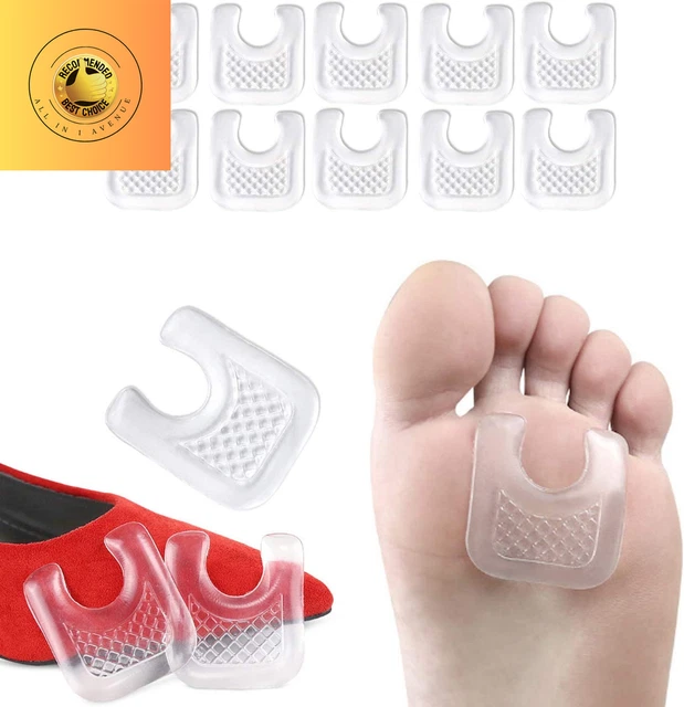 10 Pieces Waterproof Toe Cushions Pads, U-Shaped Gel Callus Pads from Rubbing