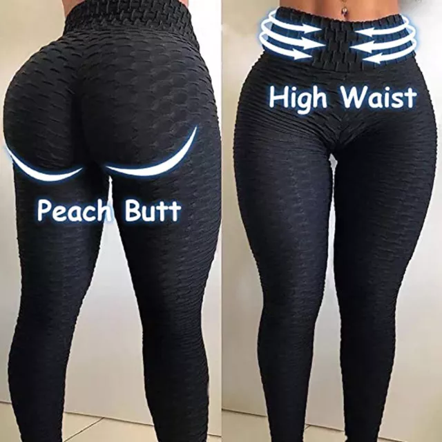 Women Anti-Cellulite Yoga Pants High Waist Fitness Sports Leggings Butt  Lifting