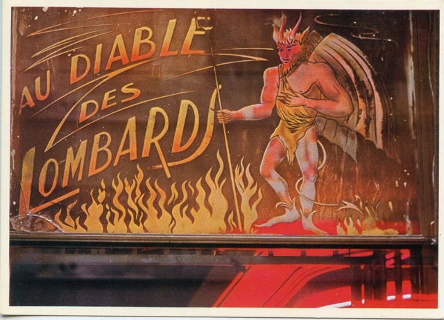 Cpsm / Postcard / Au Diable Des Lombards / Paris