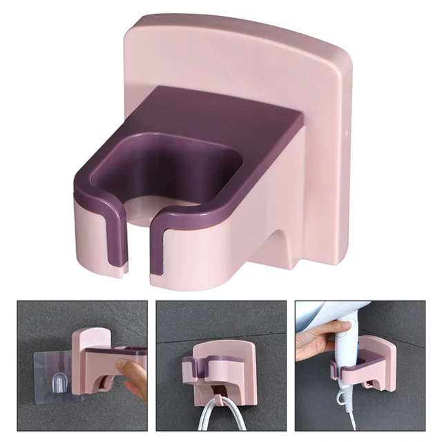 No Trace Stickers Hair Dryer Storage Holder Hairdryer Stand Bathroom