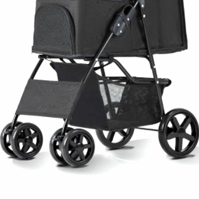 Cochecito de mascotas con ventilación plegable ligero Oxford portátil para perro pequeño paseo Bgs