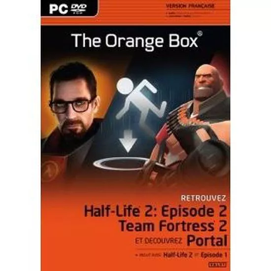 jeu pc dvd rom the orange box 5 jeux half life 2 portal team fortress neuf