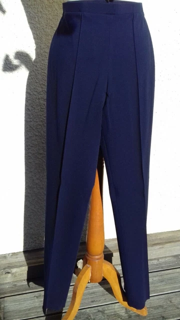 PANTALON JERSEY CEINTURE elastiquee femme de la marque Karting taille 40 indigo EUR 26 00 PicClick FR