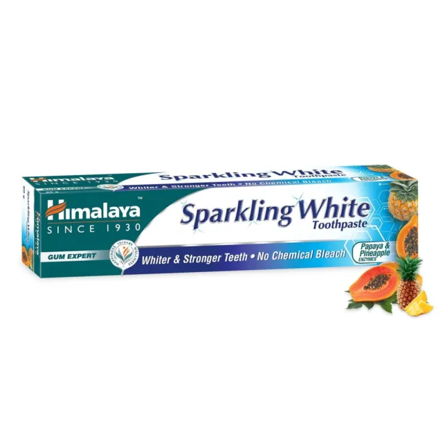 Himalaya Sparkling White 40 Gramm Zahnpasta | Für weißere und stärkere Zähne