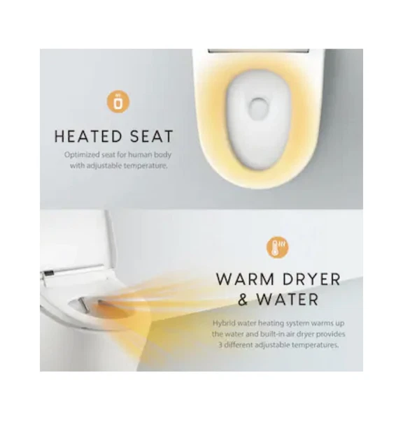 NEW VOVO STYLEMATE Bidet Vb4100Sr Led Round Heated Toilet Seat £287.93