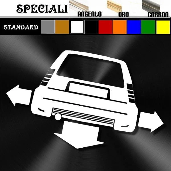 Autocollant Tuning SMART TWO Style Down-out Dub - Sticker Pré-découpé Pour Auto