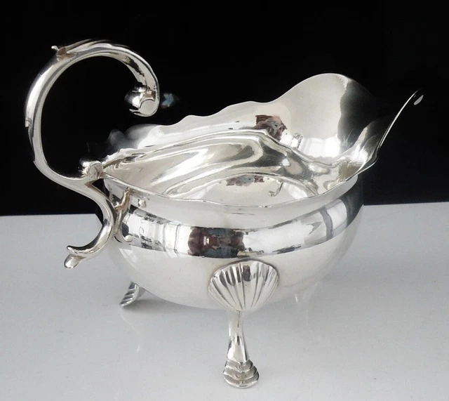 Sterling Silver Sauce Boat, London Antique 1752