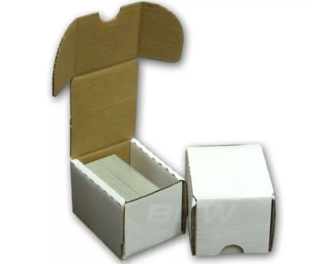 (Lot of 5) BCW 200 ct COUNT CARDBOARD STORAGE BOXES FOR TRADING SPORTS CARDS