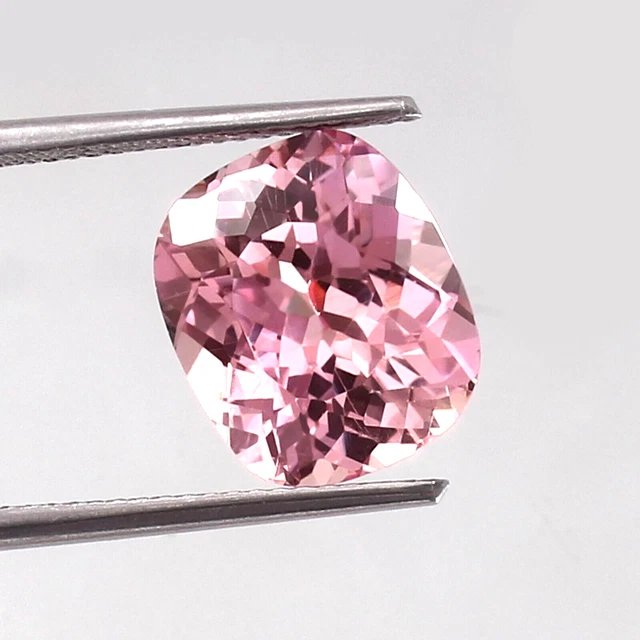 Saphir Padparadscha Ceylan Naturel Parfait Loose Taille Radiant 8,25 Ct