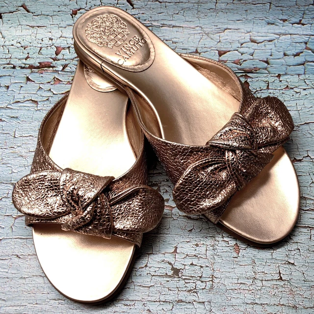 VINCE CAMUTO BOW Slides Ejella Beaming Blush 28.99 PicClick