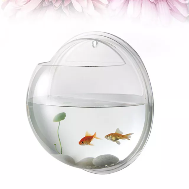 Fish Tank Fish Bowls for Betta Fish Wall Mounted Fish Bowl Plastic Aquarium Fish