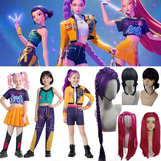 Clothes For KPop Demon Hunters Zoey Cosplay Costume Set Halloween Party Fancy Dress For Womens _e A | UK Rumi Costume