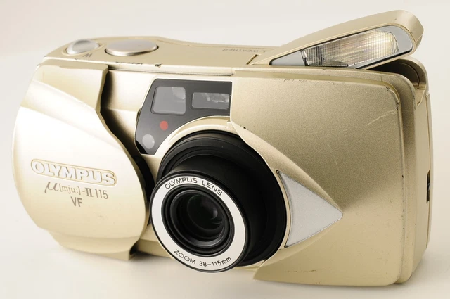 OLYMPUS MJU-II ZOOM VF Point& Shoot 35mm Film Camera【N.MINT+