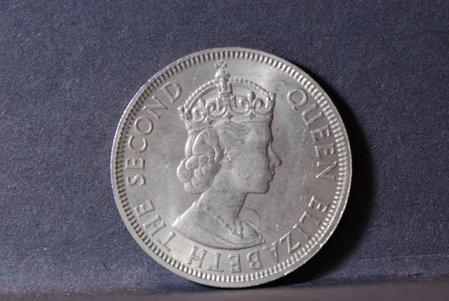 Malaya & British Borneo, 1961 50 Cents, KM4.1, About Uncirculated, NR,  6-8