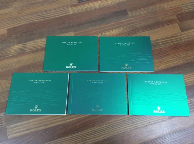 Rolex Oyster Perpetual DateJust Booklets in German 2014 Set of 5 + FREE POST