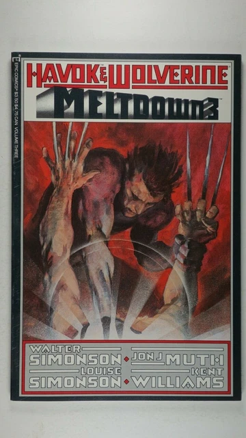 Havok & Wolverine Meltdown #3  1989 Vf/Nm (9.0)  Marvel