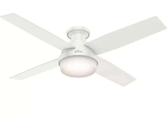 Hunter 59242 Dempsey 52-Inch Indoor Low Profile Ceiling Fan - White