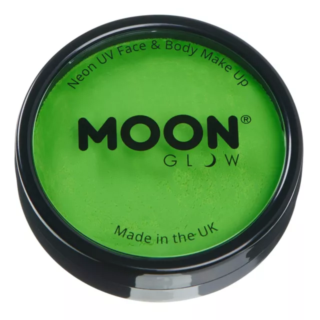 Smiffys Moon Glow Pro Intense Neon UV Cake Pot, Intense Gr