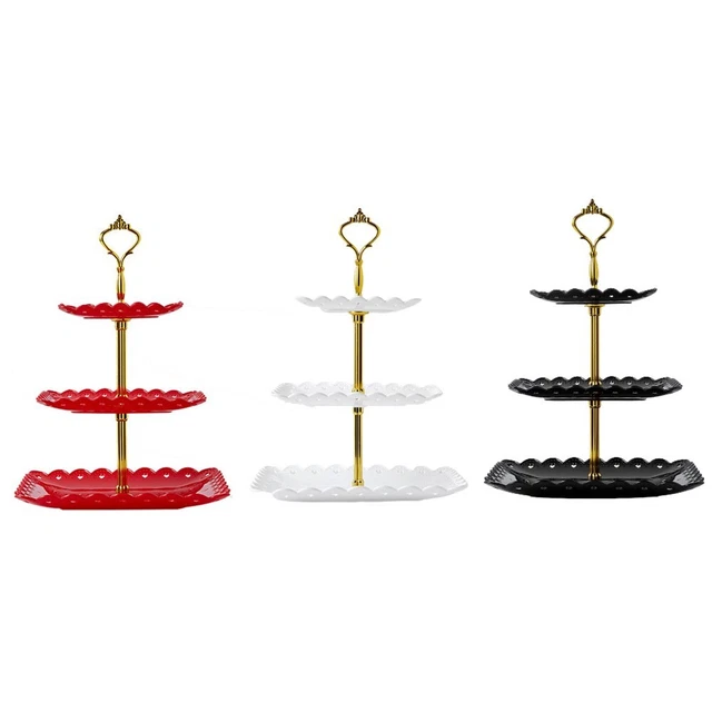 Stampo per torta supporto snack a tre stadi piatto 1 pz accessori 5 5/19 cupcake