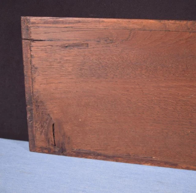 *40" French Antique Hand Carved Architectural Panel Solid Oak Wood Trim 10