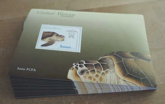 2001 Guinea-Bissau; 100 Blocks Schildkröten, postfrisch/MNH, Bl. 350, ME 2500,-