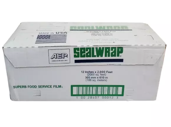 Seal Wrap Food Cling Saran Wrap 12" x 2000' Film