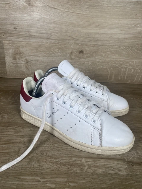 Adidas Originals Stan Smith Trainers AQ0887 - UK 5 - Off White, Burgundy