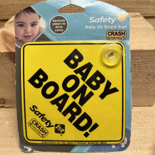 Safety 1st “Baby On Board” Vehicle Sign: NEW