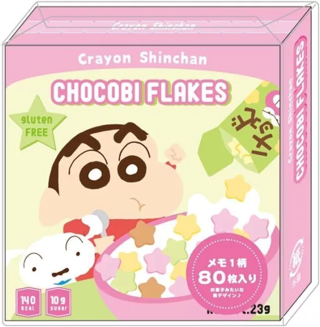 T'S Factory Crayon Shin-chan Caja de dulces memo Chocobi copos H6.5×W6.5×D1...