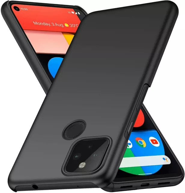For Google Pixel 5 Case Ultra Slim Hard Back Cover - Matte Black
