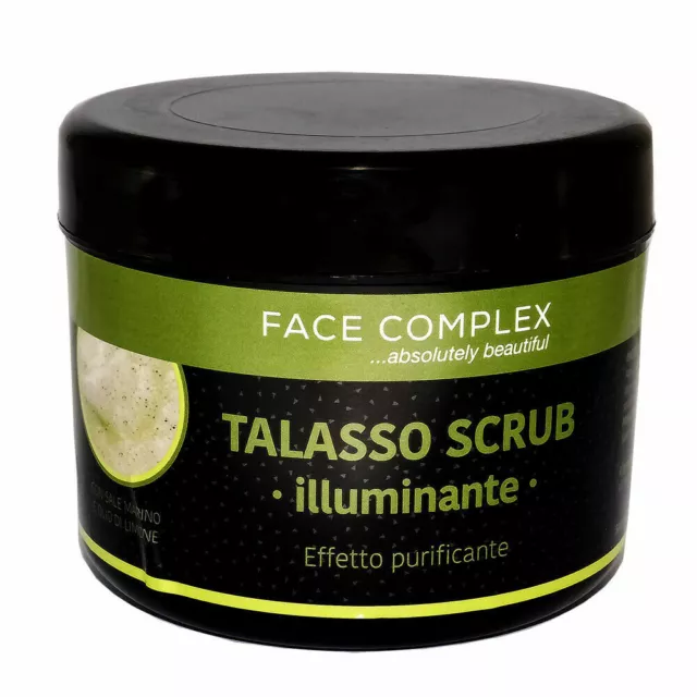 Exfoliante Corporal Iluminador Con Sal De Mar Y Aceite De Limón, Efecto Purifica